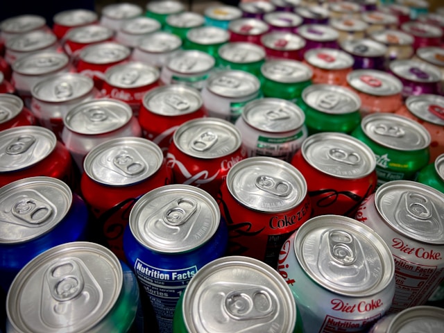 soda cans